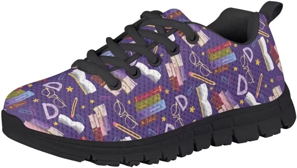 Pinupub Kids Casual Sports Shoes Colorful Print Comfort Breathable Slip On Sneakers for Boys Girls
