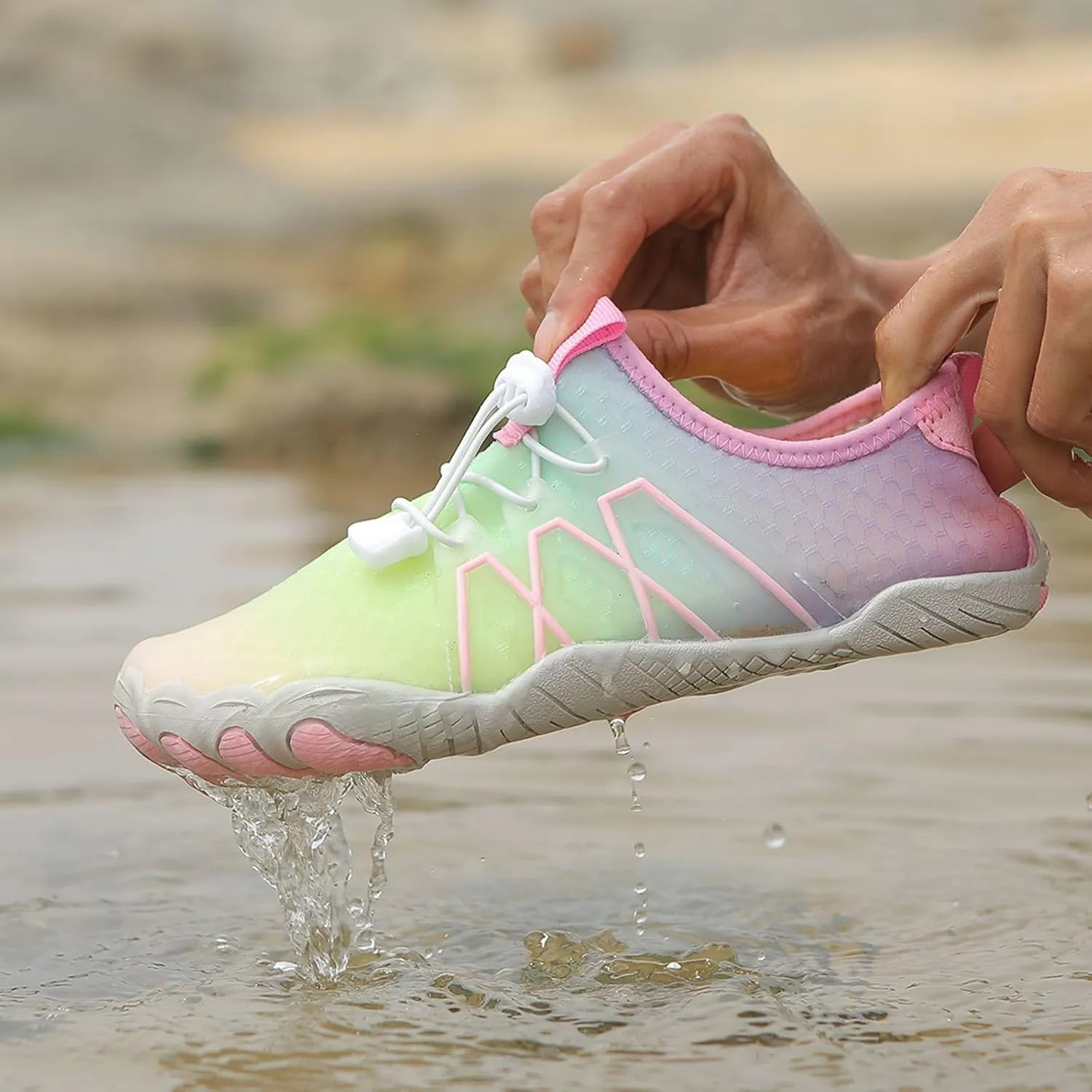 Pro Barefoot Shoes for Women Hike Barefoot Footwear Anti-Slip Breathable Quick Dry Slip-on Shoes Outdoor Sport Water Shoe Gym Workout Running Shoe
