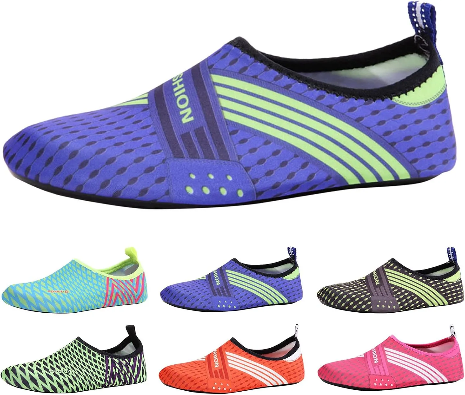 Quick Dry Aqua Water Shoes for Men Women Barefoot Swim Beach Pool Surf Hiking Kayaking Diving Yoga Sports Lightweight Breathable Socks