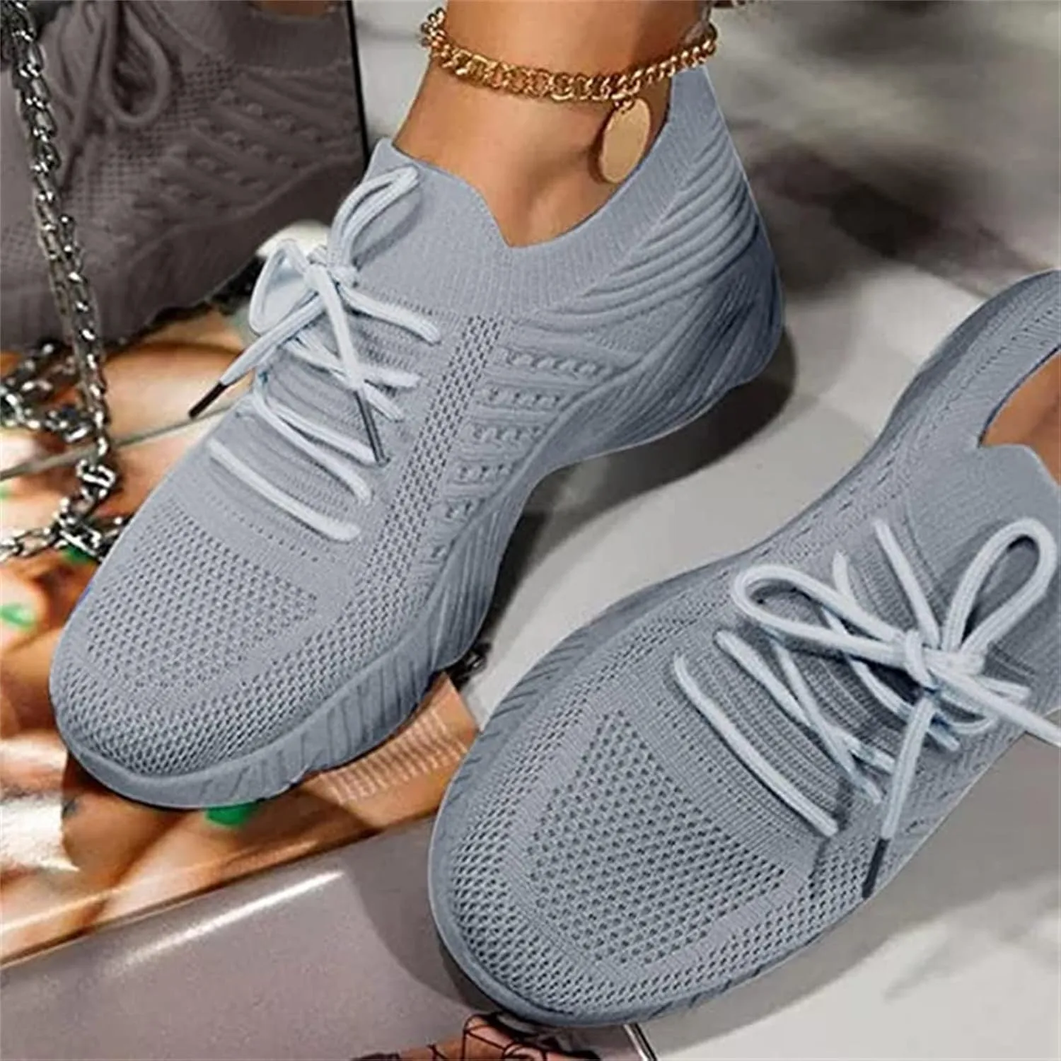 Running Shoes For Women Arch Support Walking Shoes Comfort Light Weight Mesh Gym Shoes Casual Tennis Slip On Sneakers