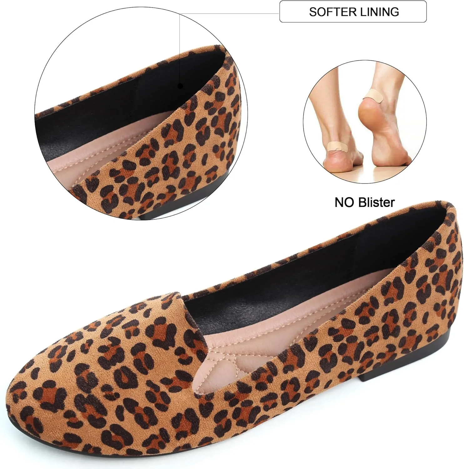 SAILING LU Women Round Toe Flats Comfortable Fashion Ballet Flat Shoes for Women Dressy Slip-ons Loafers