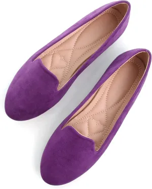 SAILING LU Women Round Toe Flats Comfortable Fashion Ballet Flat Shoes for Women Dressy Slip-ons Loafers