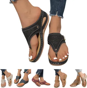 Sandals for Women 2025 Wedge Comfortable Orthopedic Sandal Womens Dressy Summer Flip Flops Casual Walking Wedges