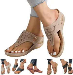 Sandals for Women 2025 Wedge Comfortable Orthopedic Sandal Womens Dressy Summer Flip Flops Casual Walking Wedges