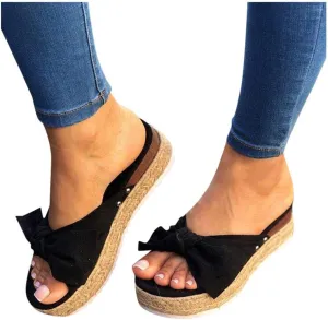 Sandals for Women Platform,2020 Crystal Comfy Platform Sandal Summer Beach Travel Shoes Sandal Ladies Flip Flops