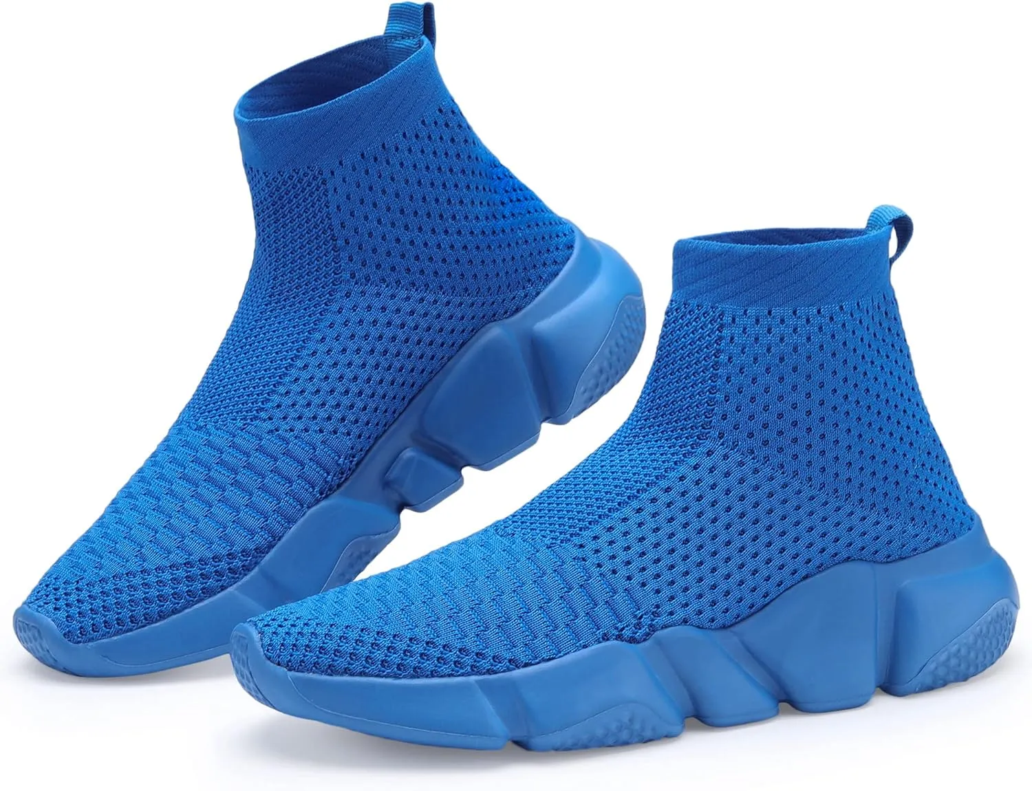 Santiro Boys Shoes Girls Sock Shoes High Tops Breathable Knit Slip On Shoes