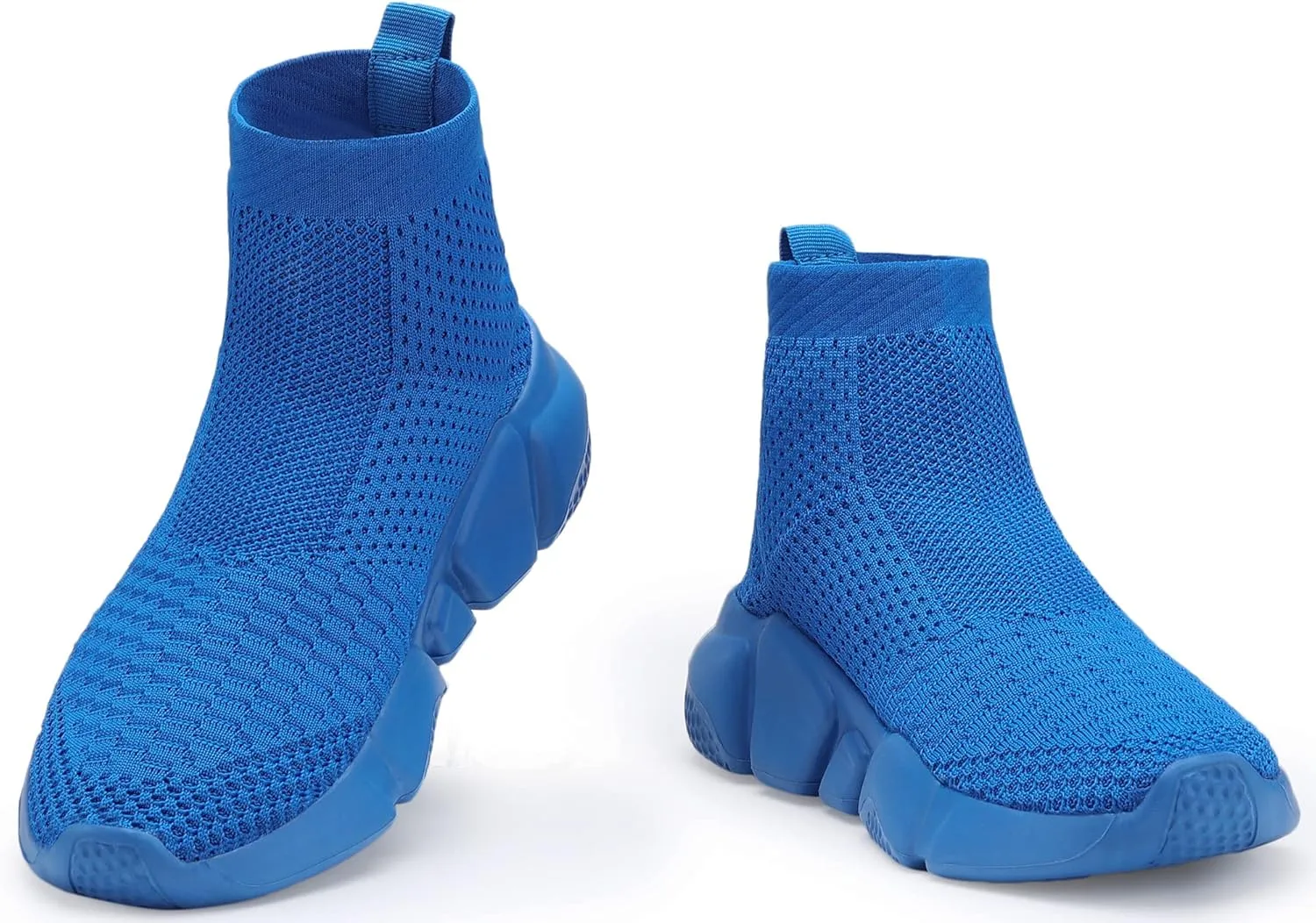 Santiro Boys Shoes Girls Sock Shoes High Tops Breathable Knit Slip On Shoes