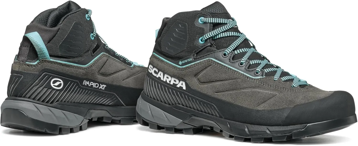SCARPA Women's Rapid XT Mid GTX Waterproof Gore-Tex Leather Hiking & Approach Boots