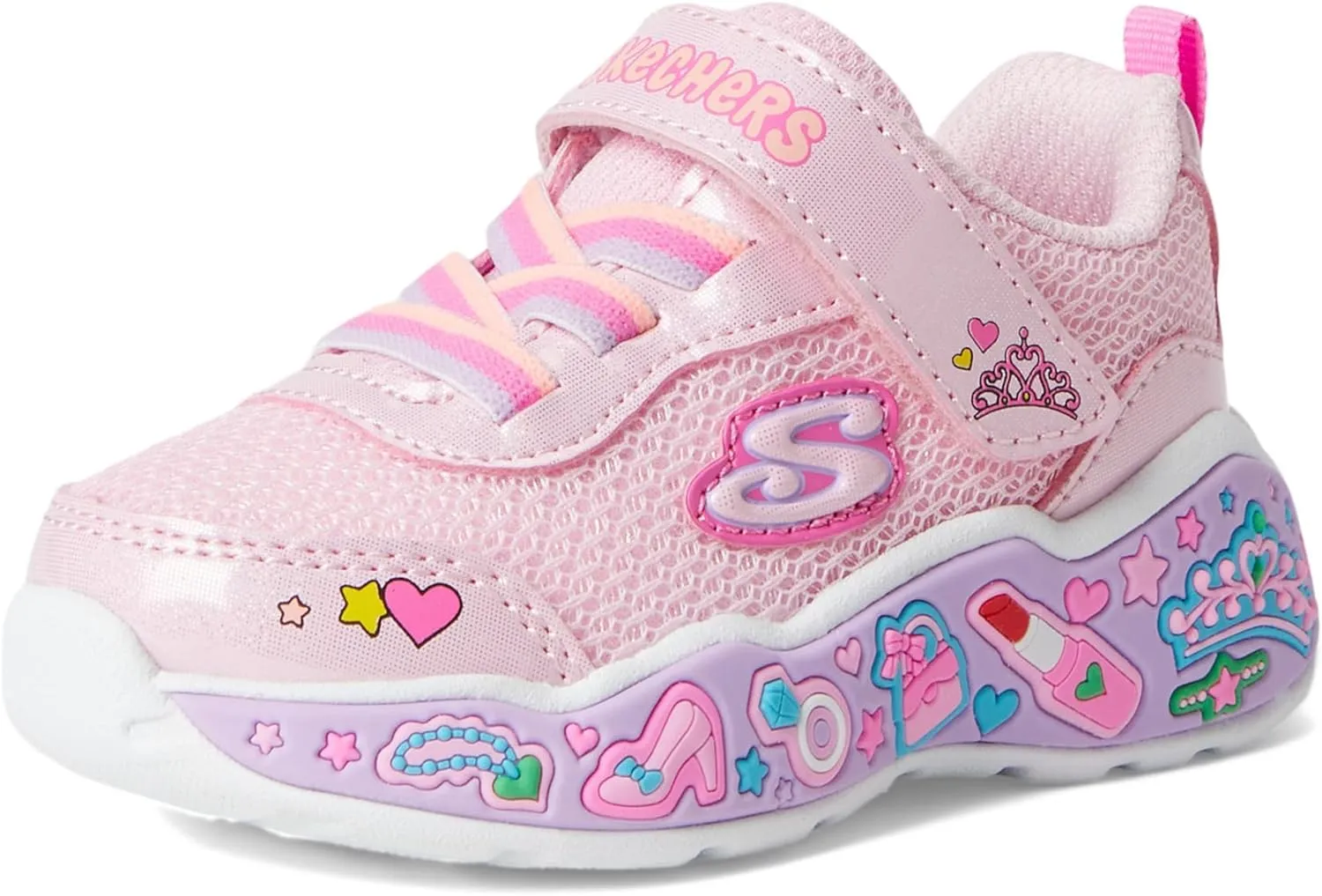 SKECHERS Girl's Play Scene-Fun Squad Sneaker
