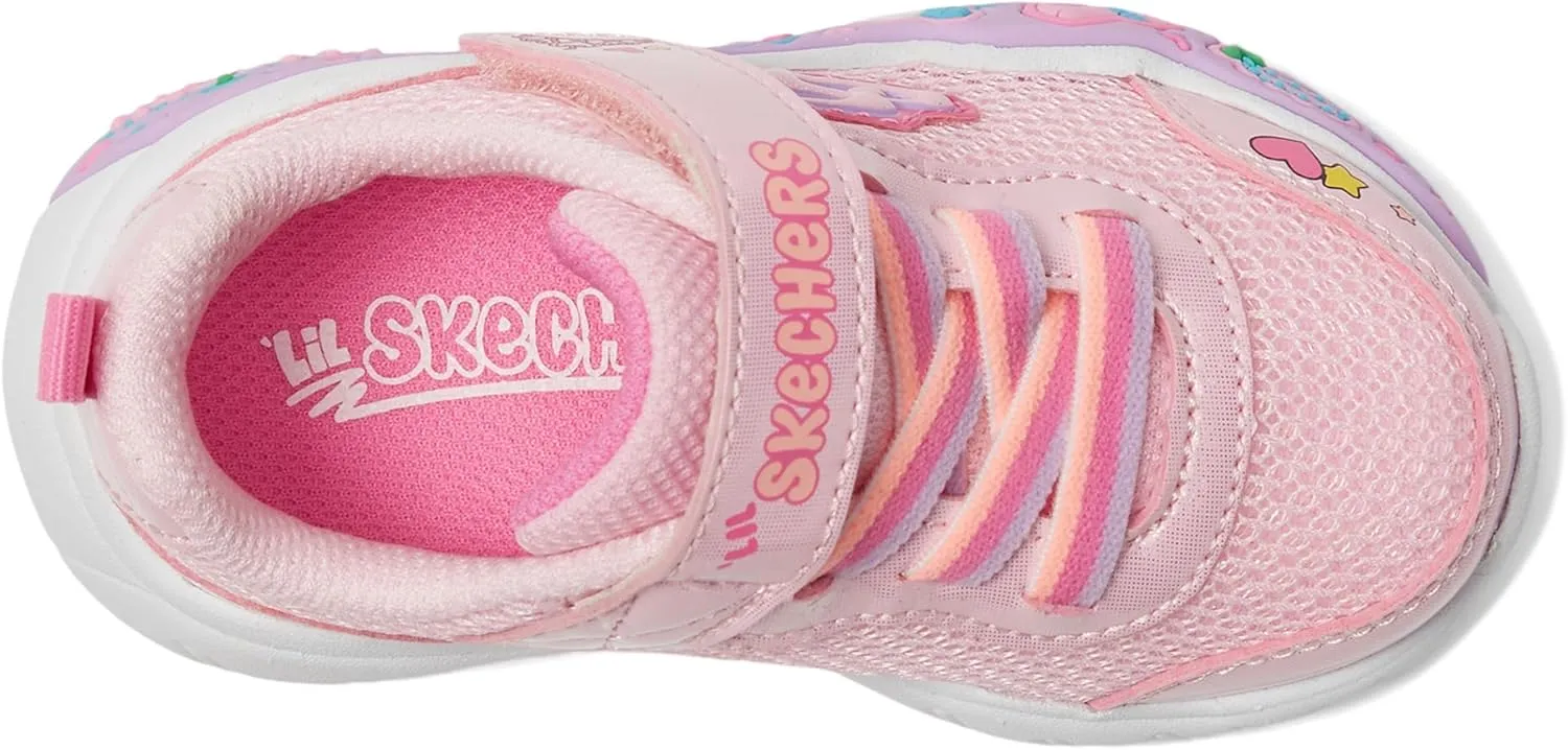 SKECHERS Girl's Play Scene-Fun Squad Sneaker