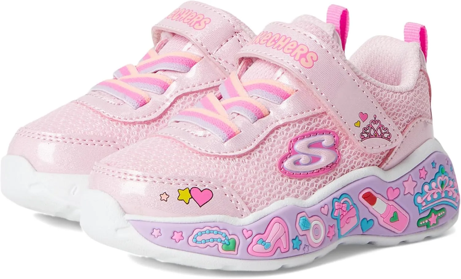 SKECHERS Girl's Play Scene-Fun Squad Sneaker