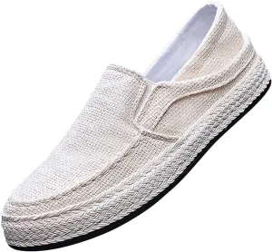 Slip on Loafers Men Comfort Memory Foam Breathable Mesh Fashion Low Top Sneakers Non Slip Travel Jogging Athletic Running Shoes