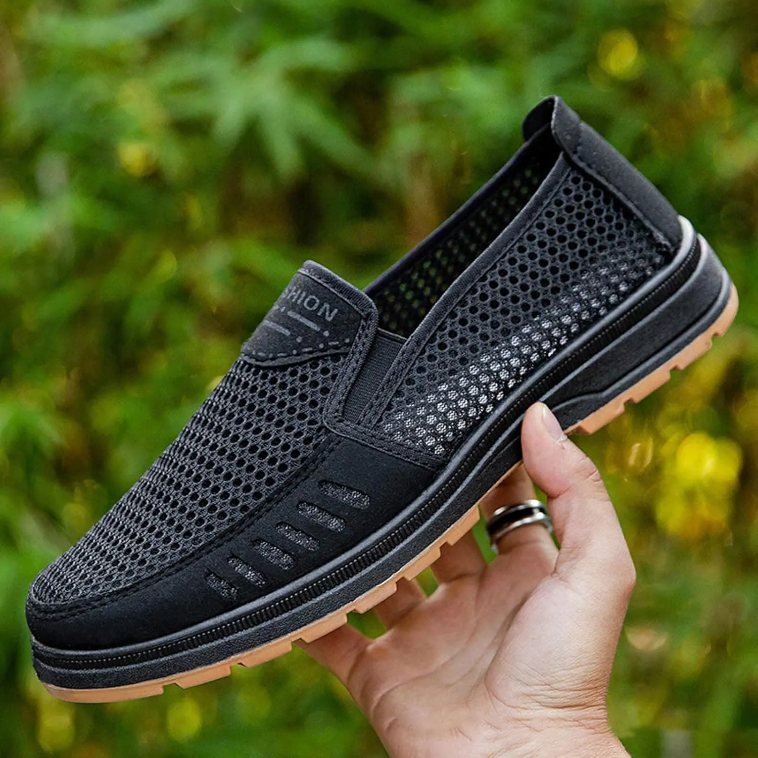 Slip On Tennis Shoes Men Running Shoes Sneakers Tennis Walking Shoes Lightweight Breathable Athletic Workout Shoes