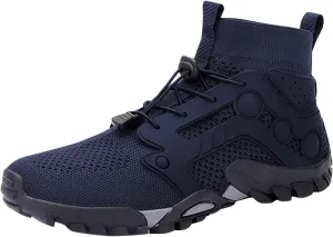 Slip on Walking Shoes for Men Comfort Memory Foam Hiking Shoes Breathable Lightweight Fashion Sneakers Non Slip Arch Support Cushioning Training Gym Shoes Wide Width