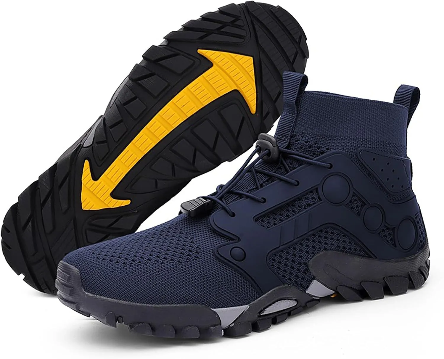 Slip on Walking Shoes for Men Comfort Memory Foam Hiking Shoes Breathable Lightweight Fashion Sneakers Non Slip Arch Support Cushioning Training Gym Shoes Wide Width