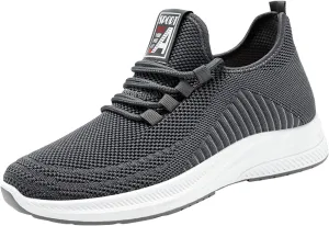 Slip on Walking Shoes for Men Comfortable Memory Foam Breathable Mesh Fashion Sneakers Non Slip Arch Support Cushioning Athletic Running Shoes