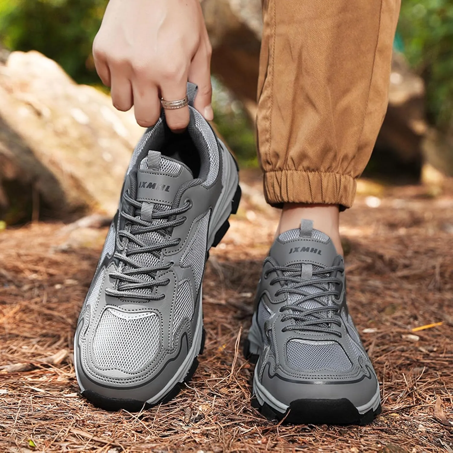 Slip on Walking Shoes for Men Comfy Knitted Memory Foam Ultra Lightweight Breathable Fashion Sneakers Non Slip Arch Support Vacation Training Gym Shoes Wide Width