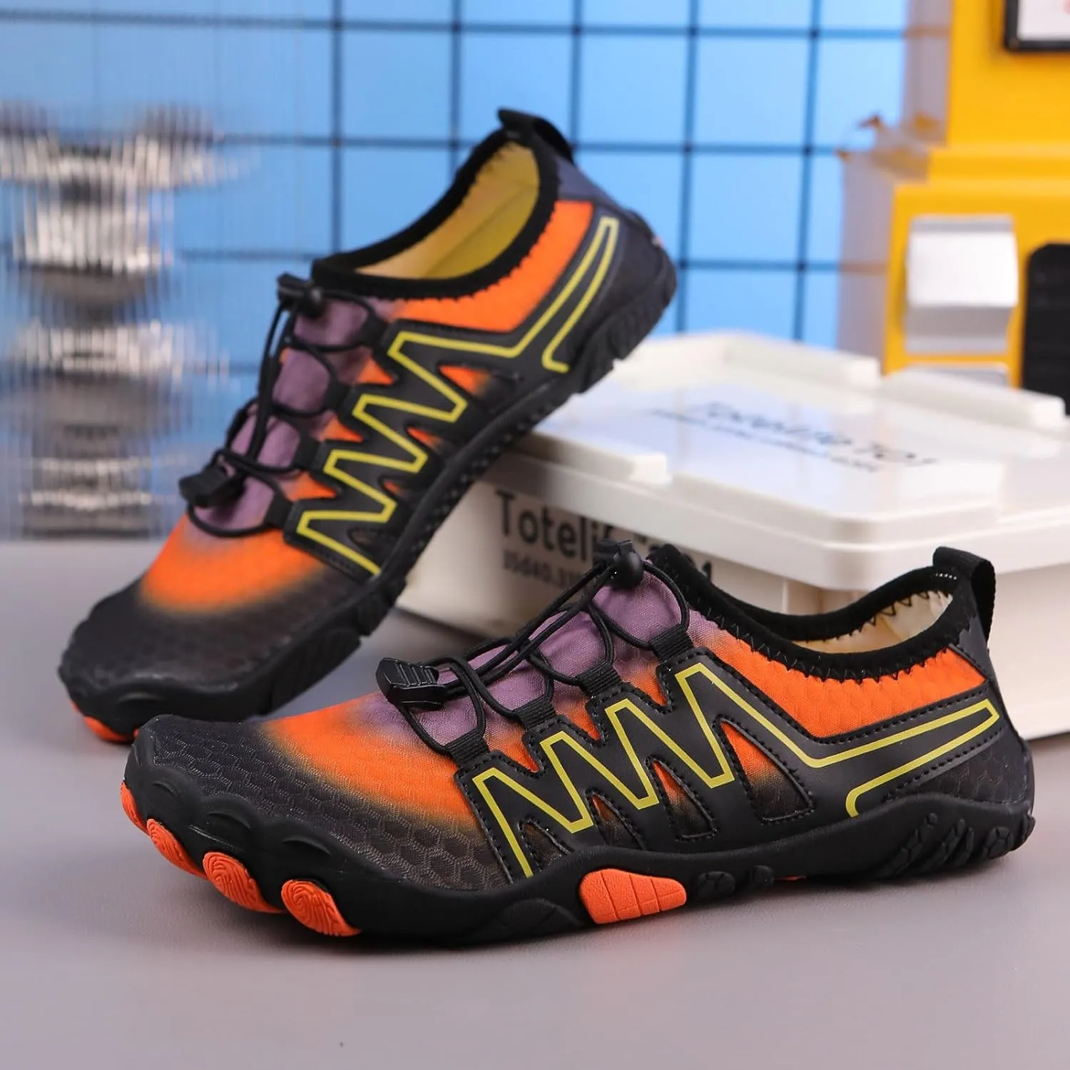 Slip on Walking Shoes for Men Comfy Memory Foam Hiking Shoes Ultra Lightweight Breathable Fashion Sneakers Lace Up Non Slip Travel Jogging Training Gym Shoes Wide Width