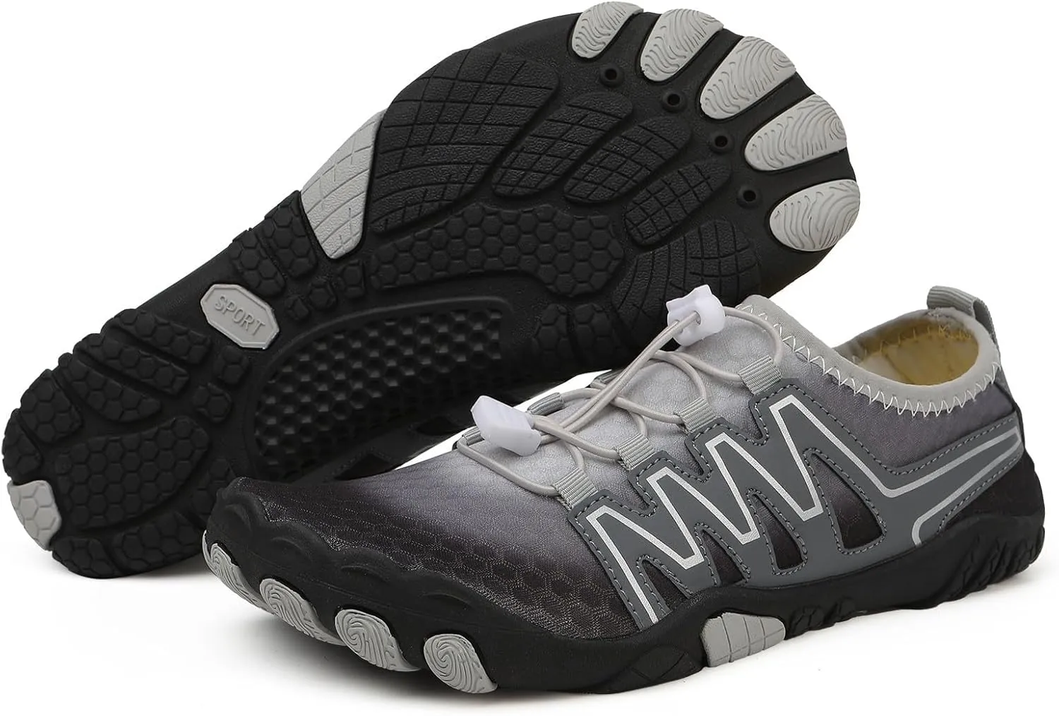 Slip on Walking Shoes for Men Comfy Memory Foam Hiking Shoes Ultra Lightweight Breathable Fashion Sneakers Lace Up Non Slip Travel Jogging Training Gym Shoes Wide Width