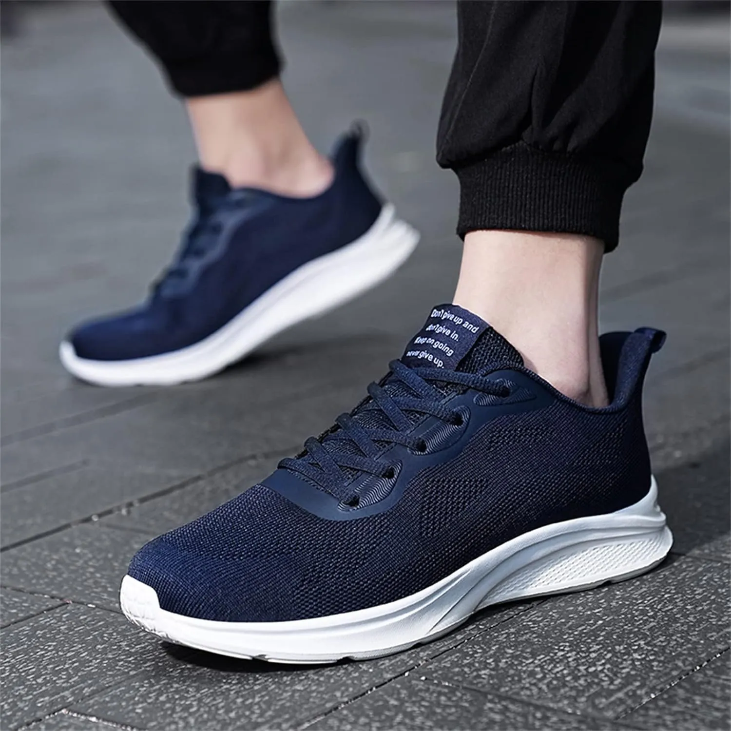 Sneakers for Men Casual Non Slip Work Shoes Athletic Tennis Shoes Lightweight Breathable Running Shoes Footwear