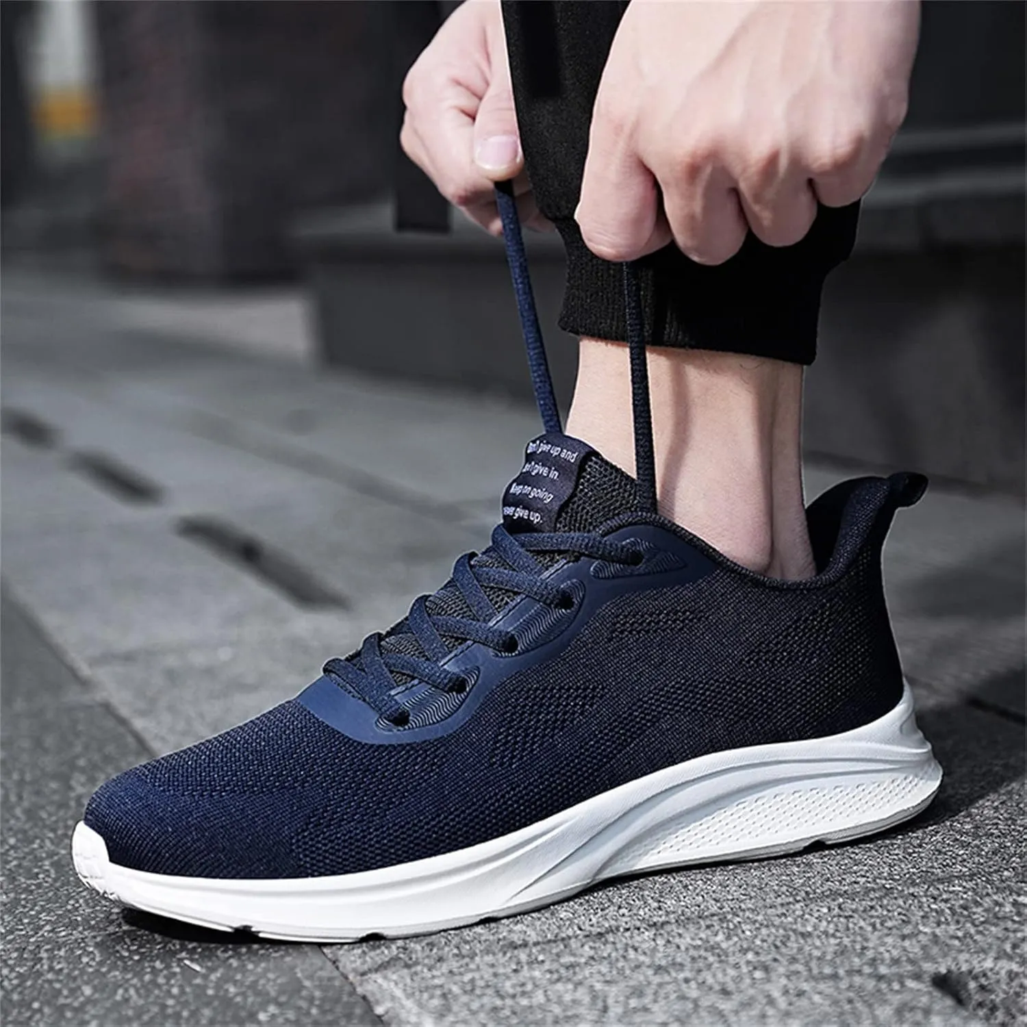 Sneakers for Men Casual Non Slip Work Shoes Athletic Tennis Shoes Lightweight Breathable Running Shoes Footwear