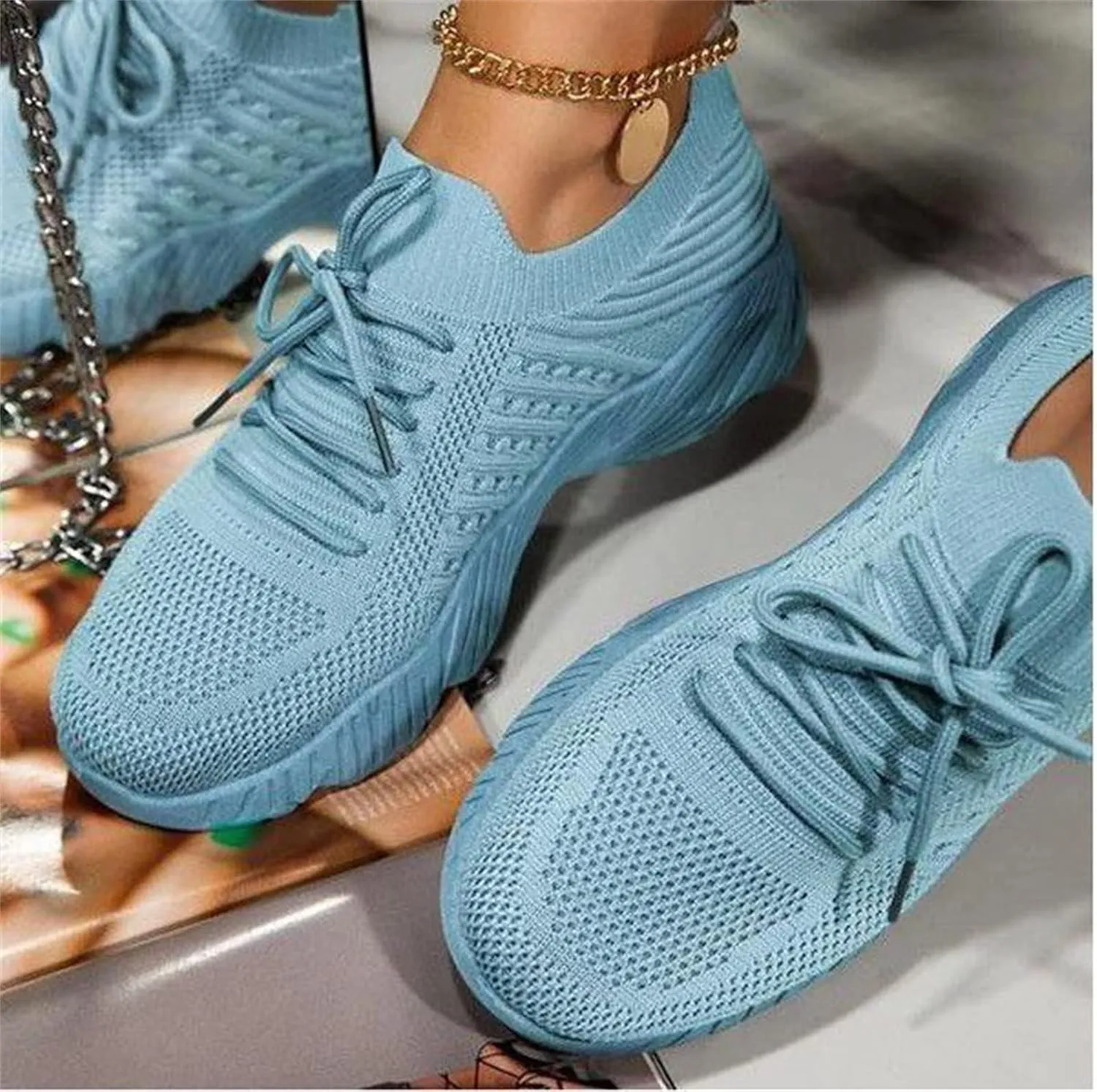 Sneakers For Women Trendy 2025 Walking Shoes Comfort Light Weight Casual Athletic Gym Tennis Running Slip On Sneakers