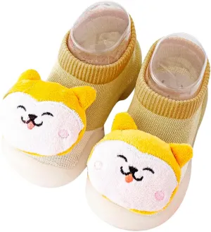Summer and Autumn Comfortable Infant Toddler Shoes Cute Dinosaur Puppy Pattern Children Mesh Breathable Tennis Shoes