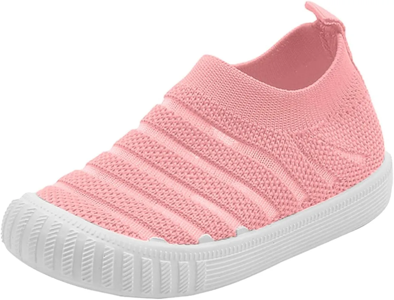 Summer and Autumn Girls Flying Woven Mesh Breathable Comfortable Flat Casual Cute Toddler School Shoes