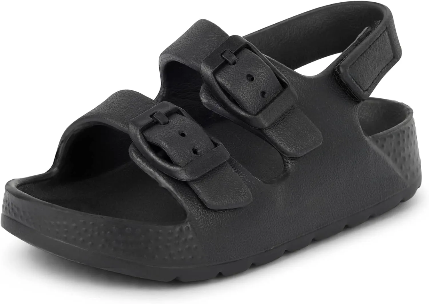The Children's Place Baby Boys and Toddler Everyday Double Buckle Slide Sandals with Backstrap
