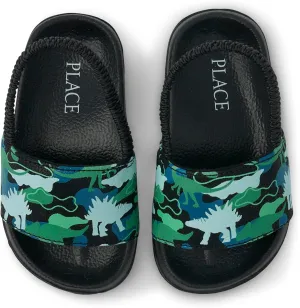 The Children's Place Boy's Baby Toddler Everyday Slide Sandals with Backstrap Slipper