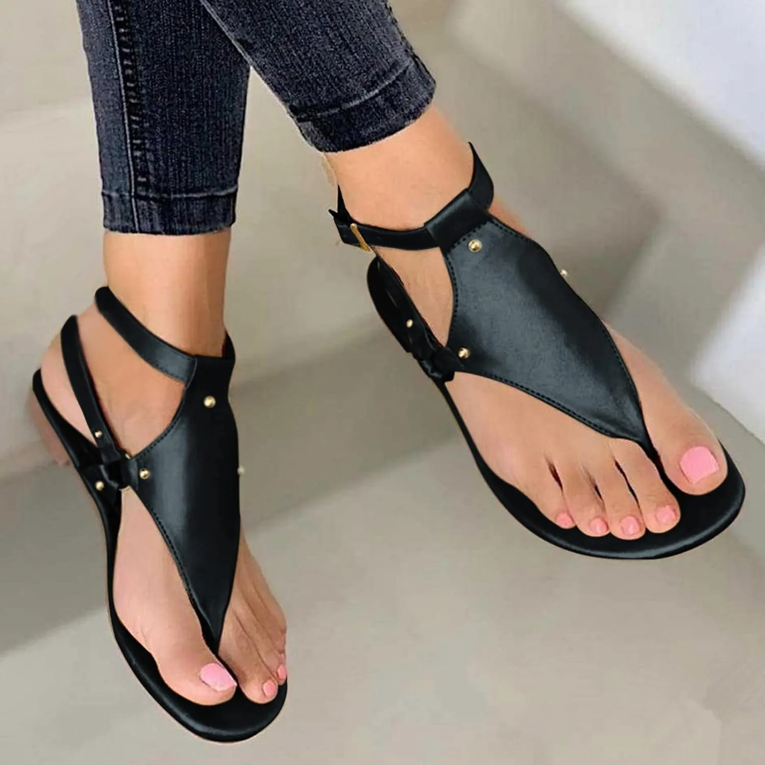 Thong Sandals For Women Open Toe Shoes Flat Beach Sandals Ladies Strap Flip Flops Shoes Women New Slippers