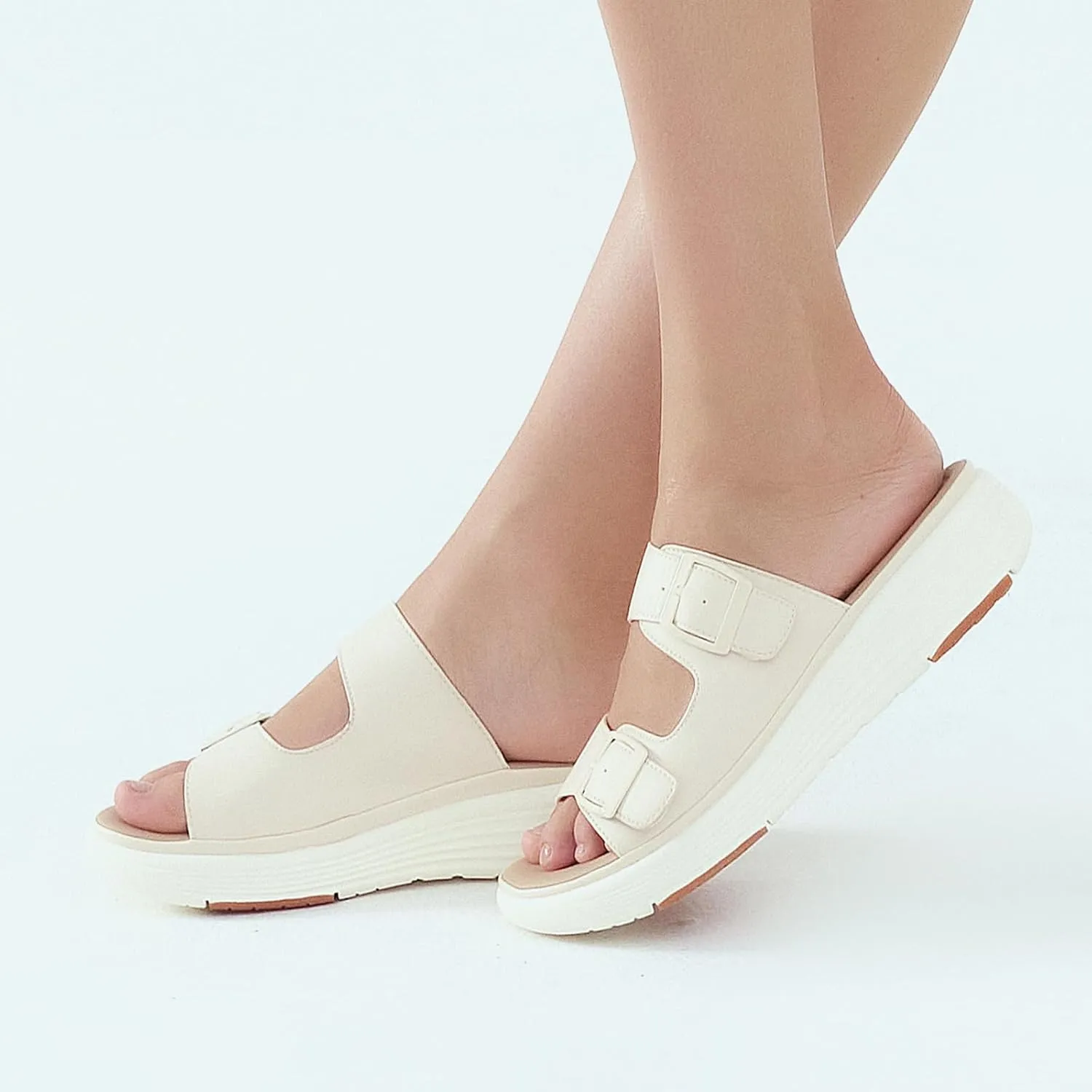 UBFEN Womens Platform Sandals Comfortable Walking Slide Soft Cushioning Footbed Casual Dressy Wedge Sandals