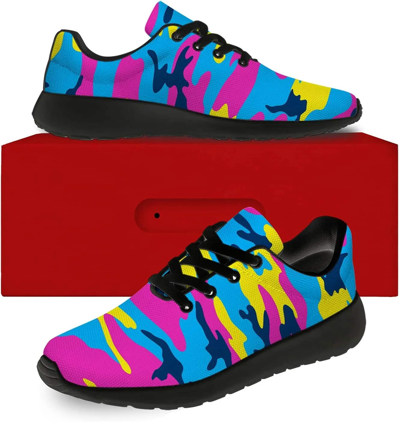 Unisex Camouflage Sneakers for Women & Men, Breathable & Lightweight, All Occasions
