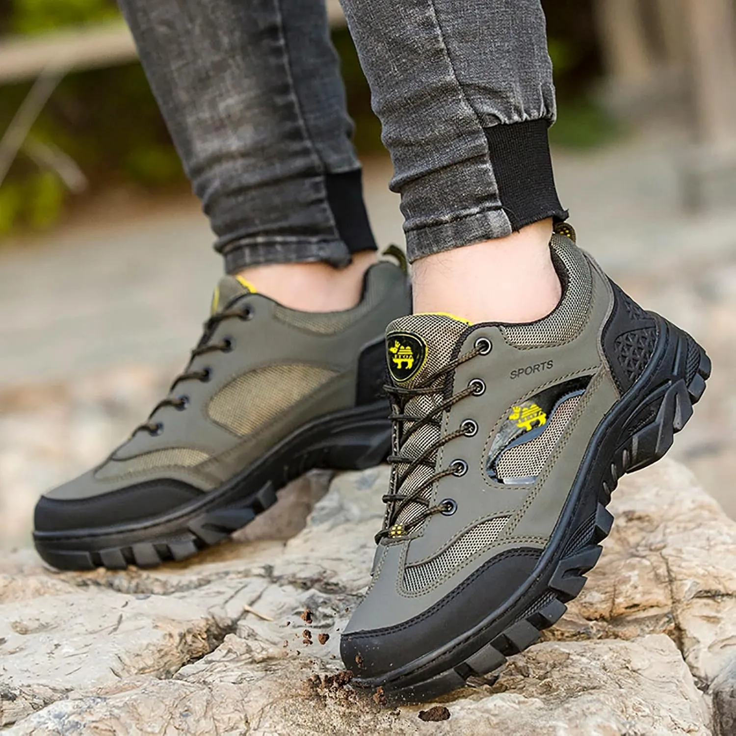 Walking Shoes for Men Fashion Casual Loafers Breathable Hiking Shoes Mens Casual Winter Sneaker