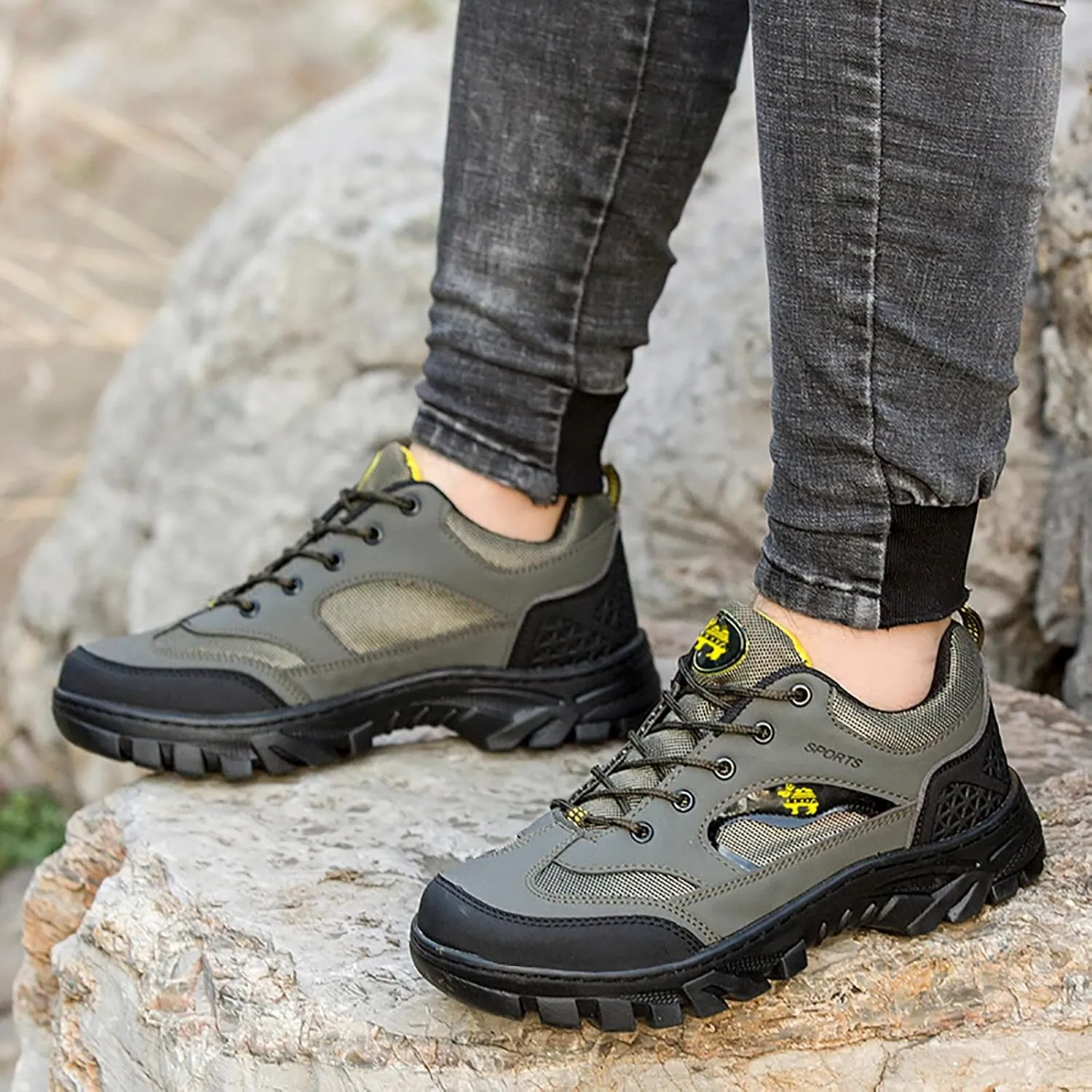 Walking Shoes for Men Fashion Casual Loafers Breathable Hiking Shoes Mens Casual Winter Sneaker