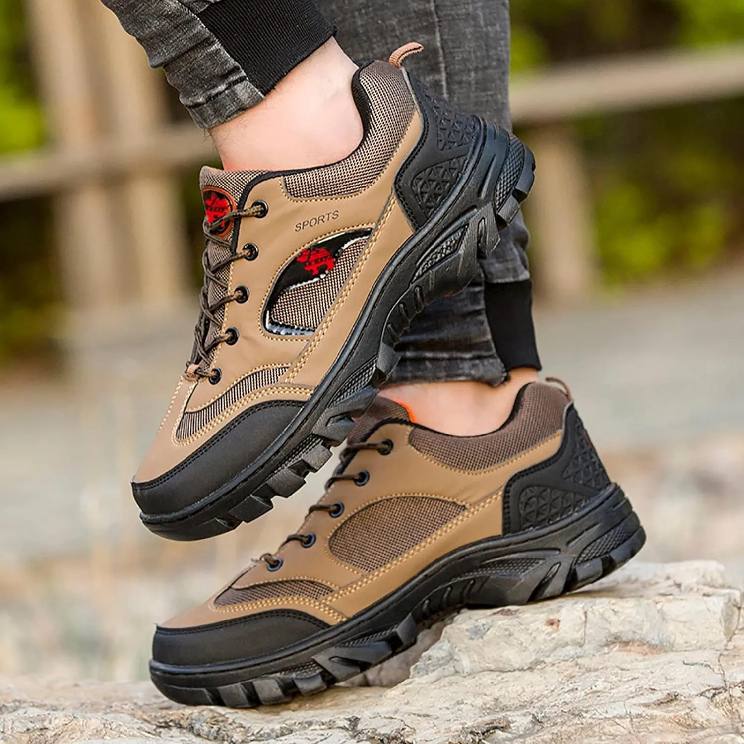 Walking Shoes for Men Fashion Casual Loafers Breathable Hiking Shoes Mens Casual Winter Sneaker