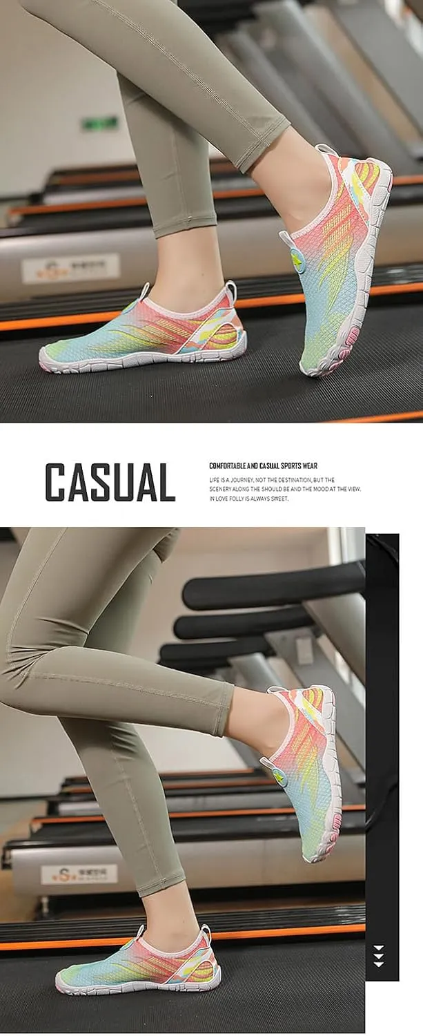 Water Shoes for Women Men Trail Running Healthy & Non-Slip Barefoot Shoes Aqua Swim Beach Shoes Breathable Quick Dry Lightweight Shoes Outdoor Sport Hiking Walking Shoes