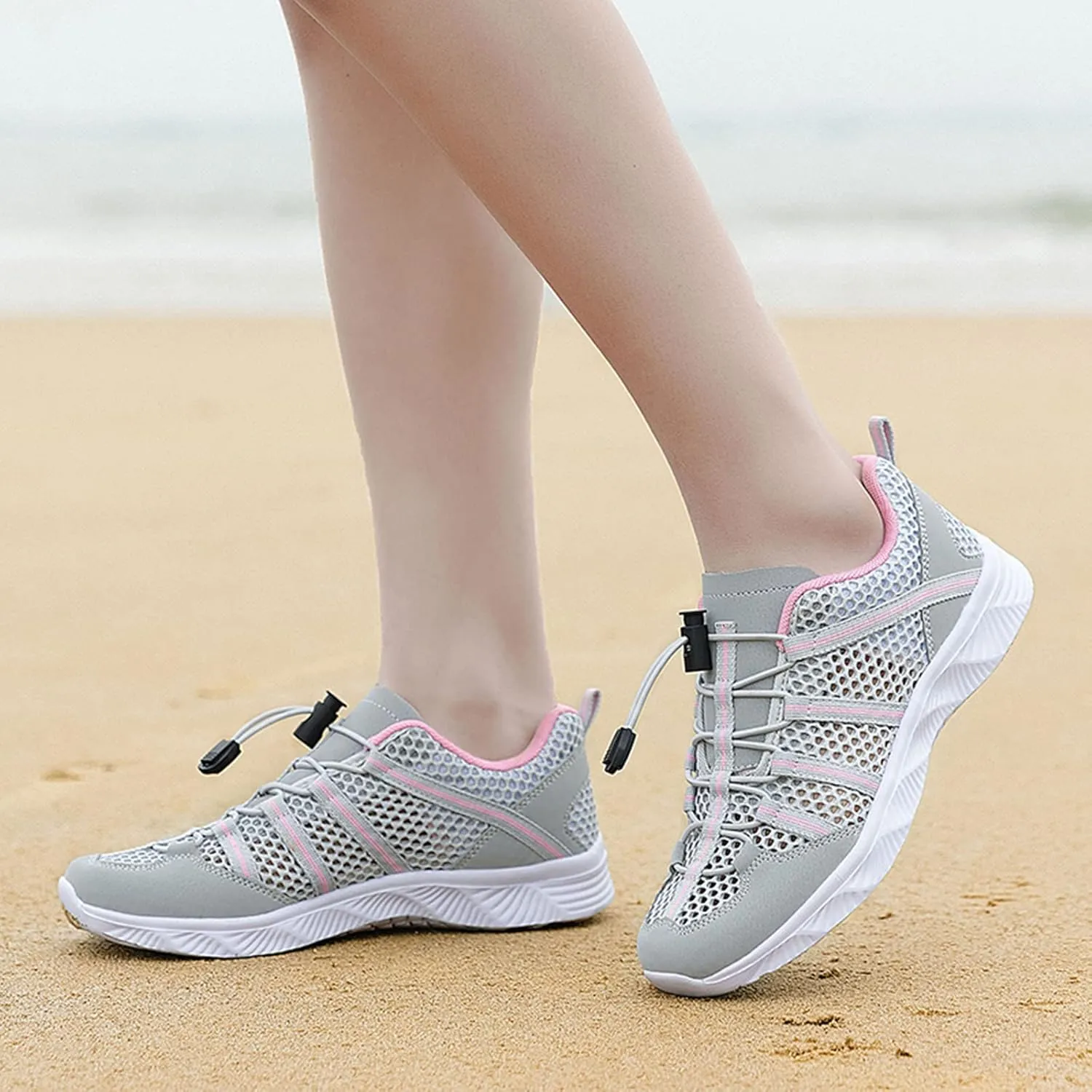 Water Shoes Men Size 9 Breathable Non Slip Athletic Water and Hiking Shoes for Women Water Shoes Wide Feet Beach Sports Quick Dry Barefoot for Beach Lake Pool Hiking Surfing Camping Size