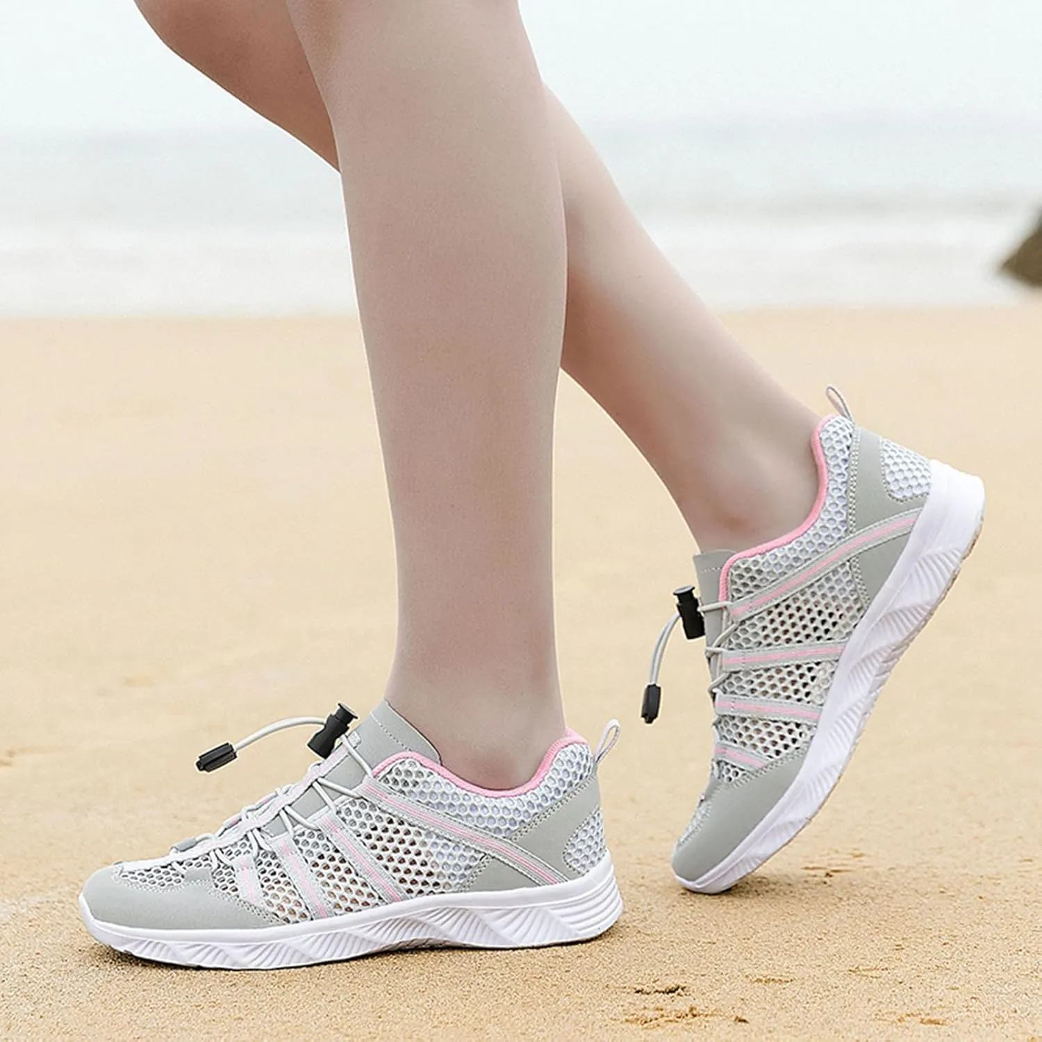 Water Shoes Men Size 9 Breathable Non Slip Athletic Water and Hiking Shoes for Women Water Shoes Wide Feet Beach Sports Quick Dry Barefoot for Beach Lake Pool Hiking Surfing Camping Size