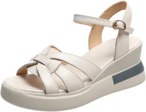 Wedge Sandals for Women Hollow Flower Comfort Orthopedic Sandals Women Flip Flops Dressy Summer Walking Wedge Shoes