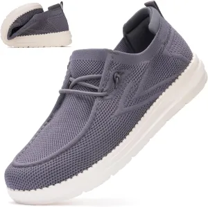 Wide Toe Box Shoes for Men Extra Wide Width Diabetic Shoes Men's Loafers & Slip-ons Arch Support Plantar Fasciitis Walking Loafers
