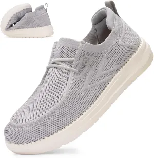 Wide Toe Box Shoes for Men Extra Wide Width Diabetic Shoes Men's Loafers & Slip-ons Arch Support Plantar Fasciitis Walking Loafers