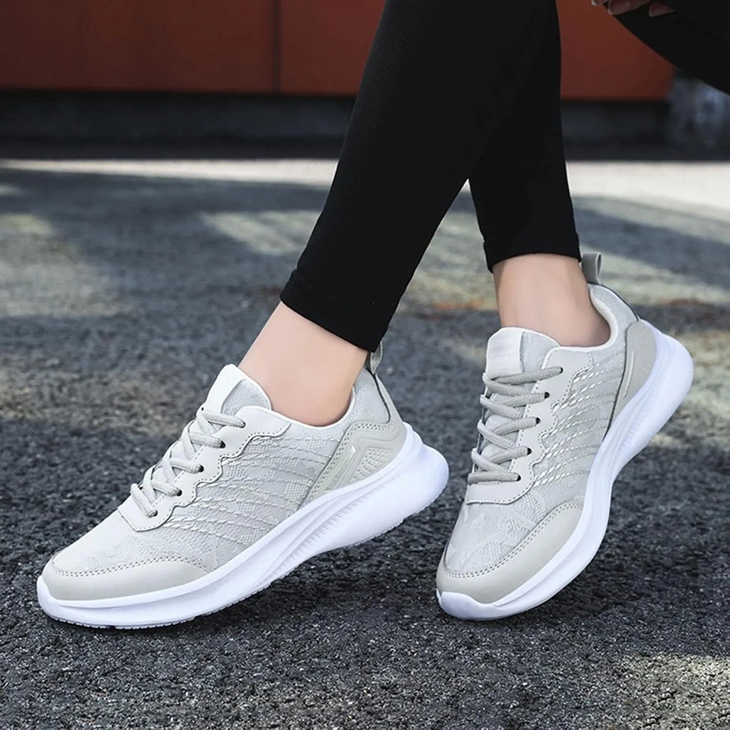 Women Breathable Slip On Sneakers Casual Walking Shoes Lightweight Canvas Comfortable Flats Non Slip Loafers
