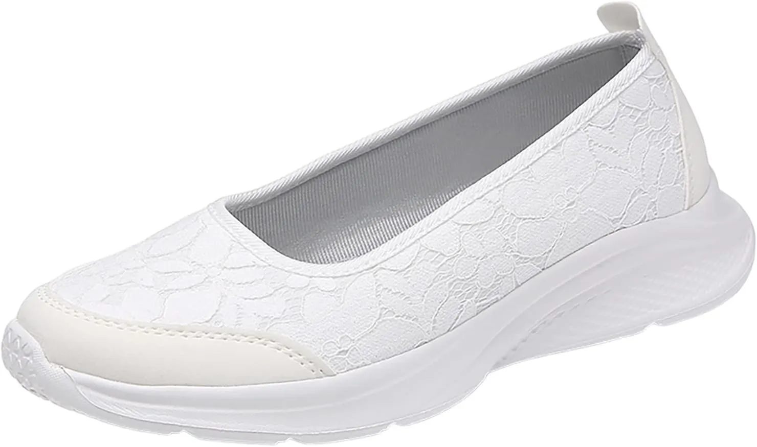 Women Casual Slip On Sneakers Lightweight Walking Shoes Comfortable Canvas Flats Non Slip Breathable Loafers