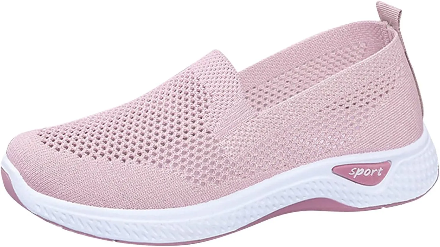 Women Comfortable Slip On Shoes Casual Walking Sneakers Lightweight Canvas Flats Non Slip Breathable Loafers