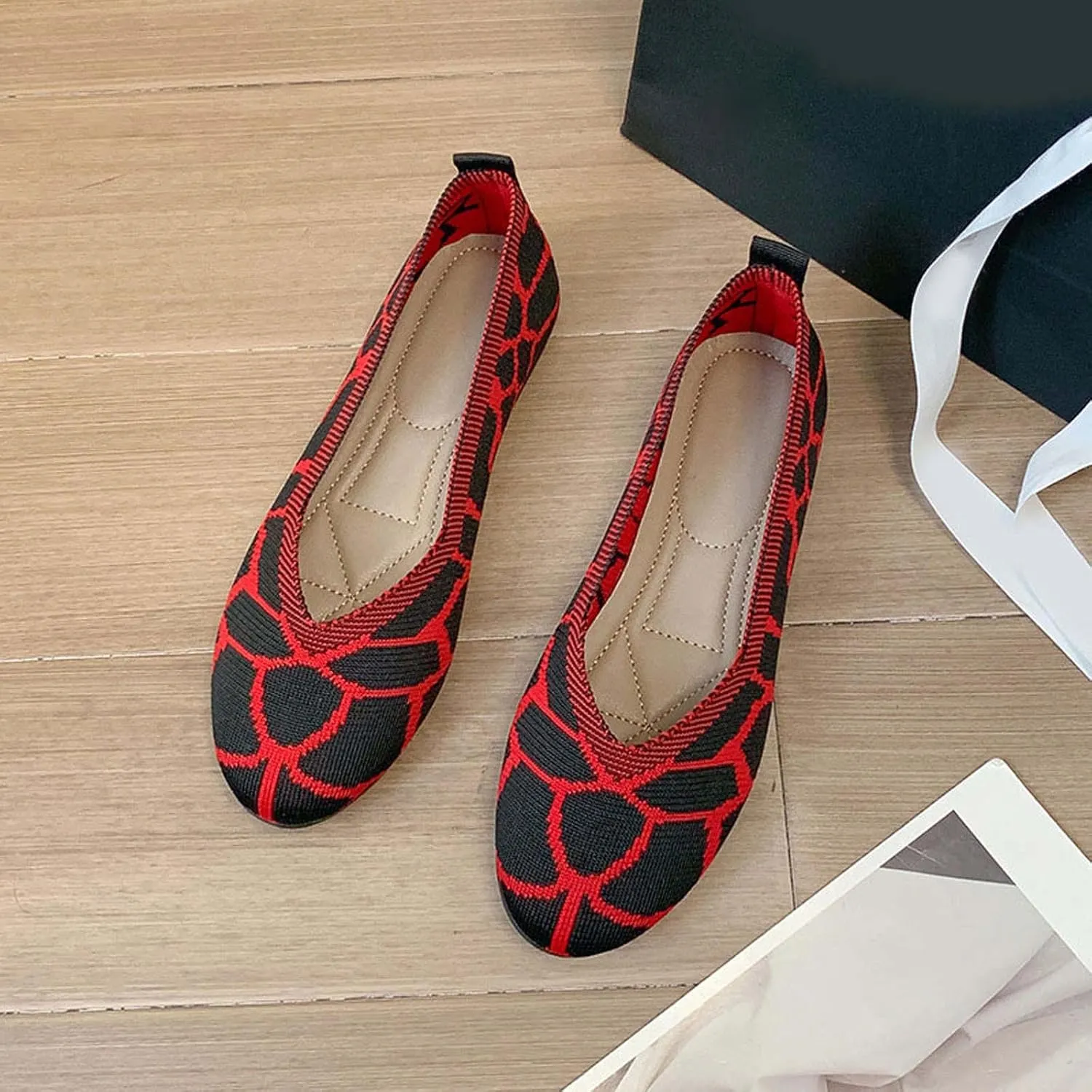 Women Fashion Loafers Shoe Casual Spring Summer Round Toe Canvas Shoes Slip on Flats Walking Work Out Beach Sandals Slippers
