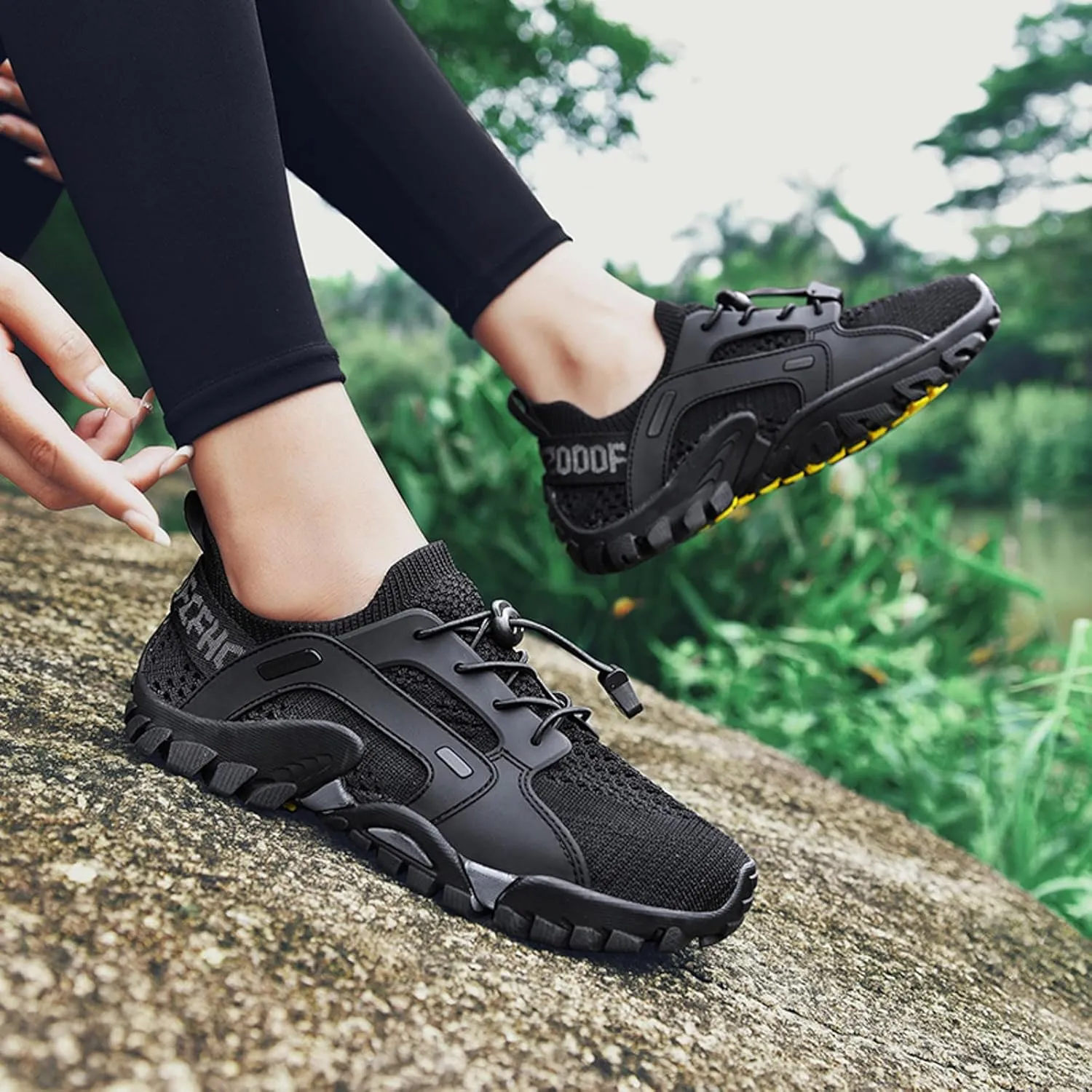 Women Sneakers Fashion Summer New Pattern Mesh Breathable Comfortable Non Slip Quick Drying Kids Water Shoes Barefoot