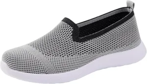 Women's Breathable Mesh Orthopedic Sneakers Comfortable Fashion Non-Slip Walking Shoes Casual Soft Sole Slip-on Loafers Tennis Shoes