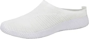 Women's Casual Slip on Half Shoes Breathable Mens Tennis Shoes Mesh Breathable Women Shoes Casual Black Platform Sneaker Tennis Shoe Loafers Casual Slip On