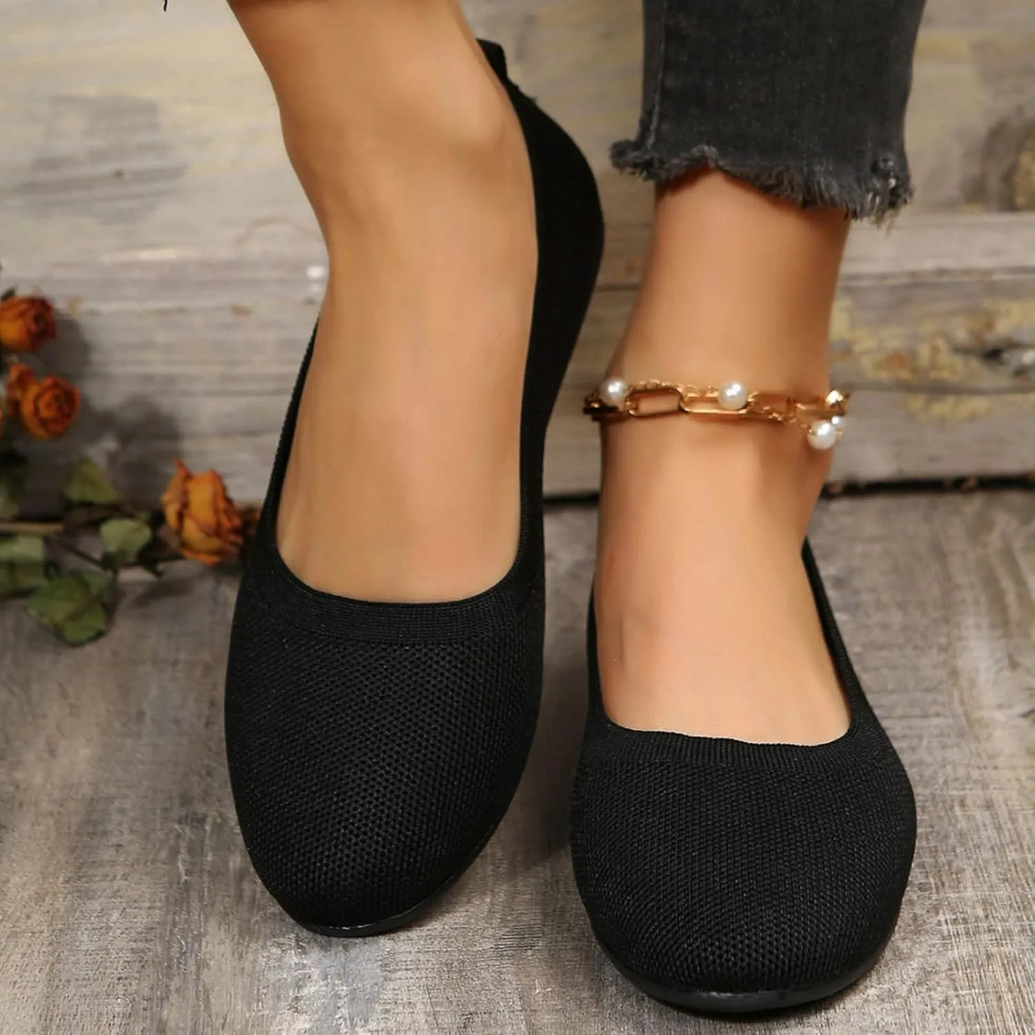 Womens Dressy Casual Walking Shoes Mesh Slip on Loafers Soft White Flats Women's Slip on Sneaker Shoe